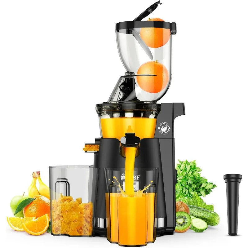 

Cold Press Juicer Machines, 300W Slow Masticating Juicer Machines with 3.5inch (89mm) Large Feed Chute