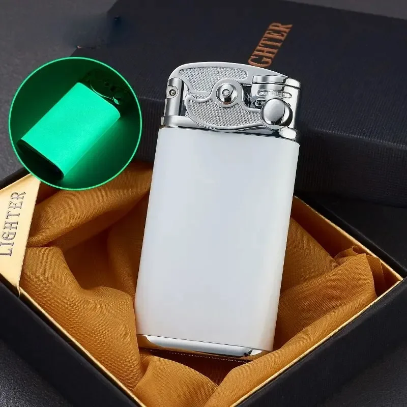 

Luminous Windproof Butane Gas Lighter Mini Torch Jet Lighter Cigarete Cigar Lighter Rocker Lighters Smoking Accessories
