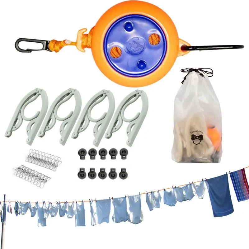 Retractable Clothes Line Outdoors 10m Adjustable Wind Anti-Skid Laundry Drying Cord With 10pcs Stoppers Outdoor Laundry Supplies
Retractable Clothes Line Outdoors 10m Adjustable Wind Anti-Skid Laundry Drying Cord With 10pcs Stoppers Outdoor Laundry Supplies