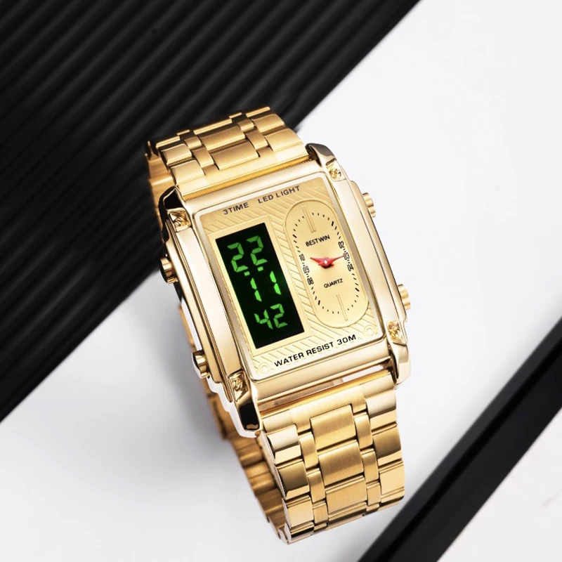 

Top Brand Luxury Men Quartz Watch Waterproof Date Week Luminous Wristwatch Stainless Steel Men's Watches Male Clock Sports Reloj