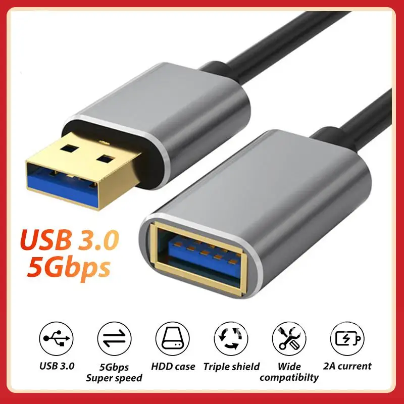 

Male Female 3.0 USB Cable 5Gbps All Copper 9 Core Data Transmission OTG Extender Adapter For PC Radiator Hard Disk Speaker