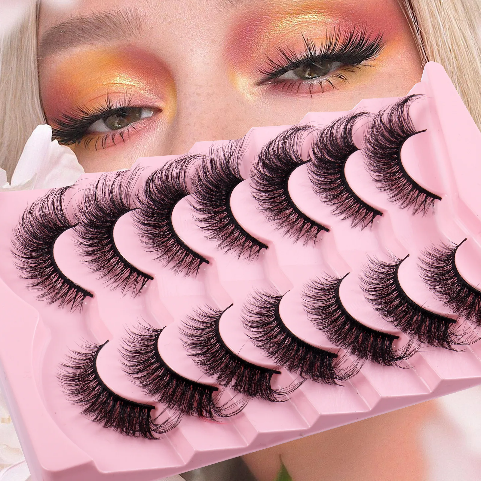 7 Pairs Fluffy Dramatic Thick Volume Eyelashes Natural Lashes Fake Lashes Pack Eyelashes Individual Lashes Russia D Curl
7 Pairs Fluffy Dramatic Thick Volume Eyelashes Natural Lashes Fake Lashes Pack Eyelashes Individual Lashes Russia D Curl