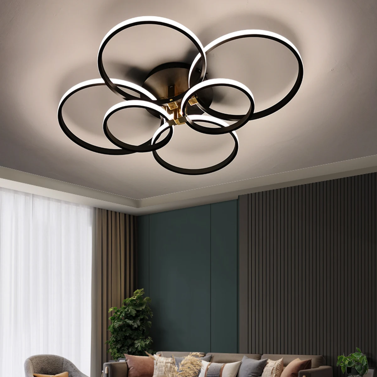 Smart Home Alex White/Black Finish Modern Led Ceiling Lights For Living Room Dining Bedroom Study Dimmable Ceiling Lamp Fixtures
Smart Home Alex White/Black Finish Modern Led Ceiling Lights For Living Room Dining Bedroom Study Dimmable Ceiling Lamp Fixtures