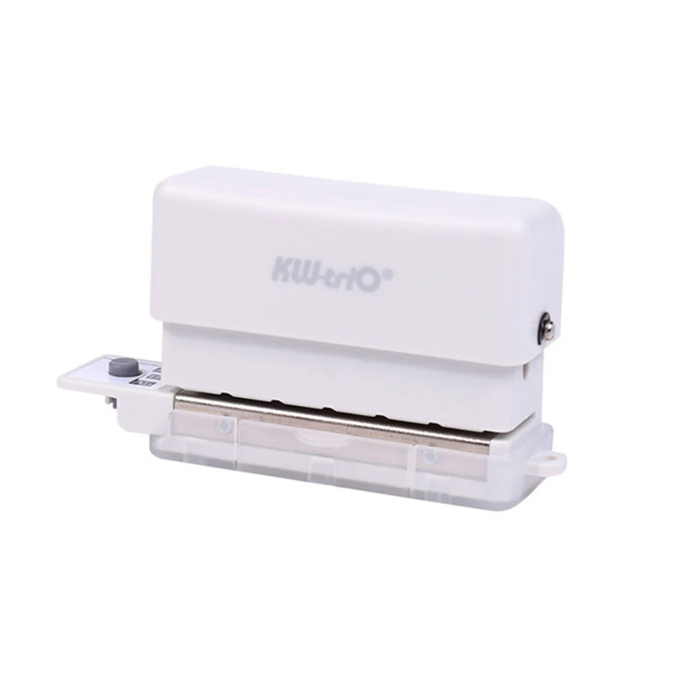 KW-Trio 6-Hole Paper Punch Handheld Plastic Hole Puncher Capacity 2 Sheets for A4 A5 B5 for Notebook Scrapbook White
KW-Trio 6-Hole Paper Punch Handheld Plastic Hole Puncher Capacity 2 Sheets for A4 A5 B5 for Notebook Scrapbook White