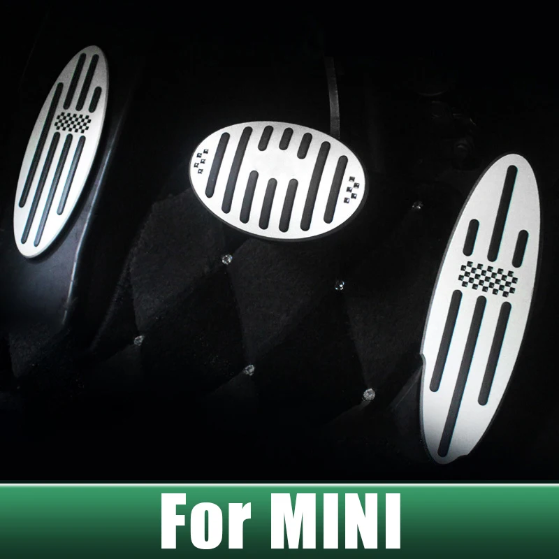 

Aluminum Car Accelerator Brake Pedal Cover Anti-Slip Pads For MINI Cooper Countryman Clubman JCW S R56 R60 R61 F54 F55 F56 F60