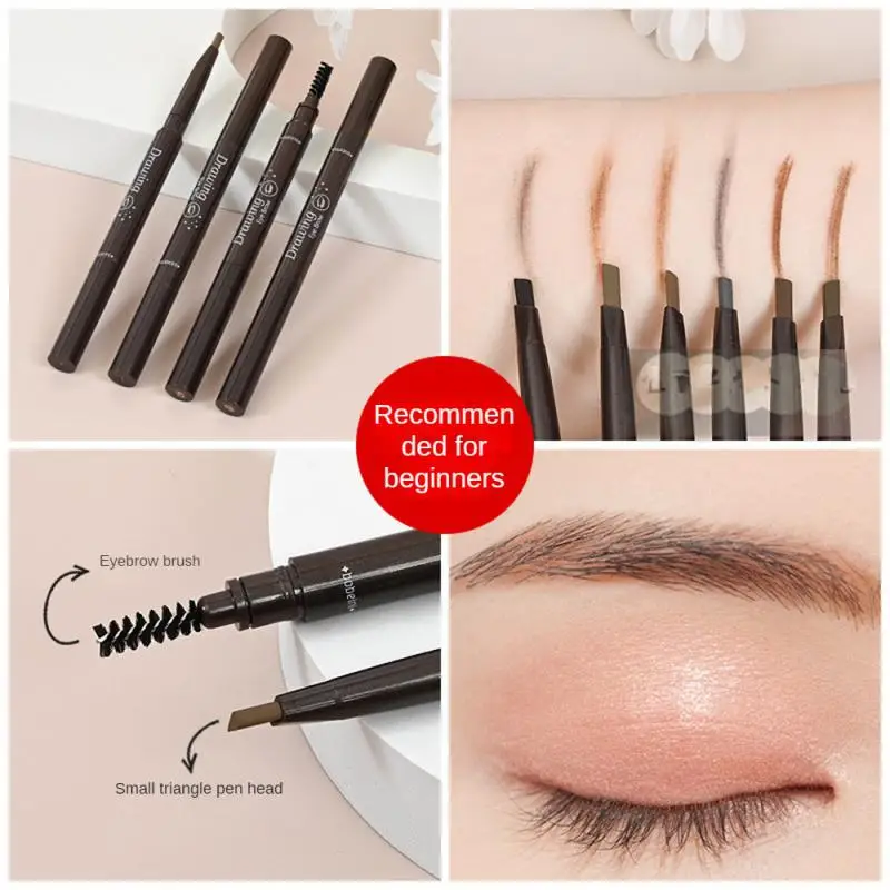 

1 Pcs 6 Colors Eyebrow Pencil Double Headed Rotary Automatic Waterproof Eyebrow Pen Tattoo Dyeing Eye Brow Pen Liner Cosmetics