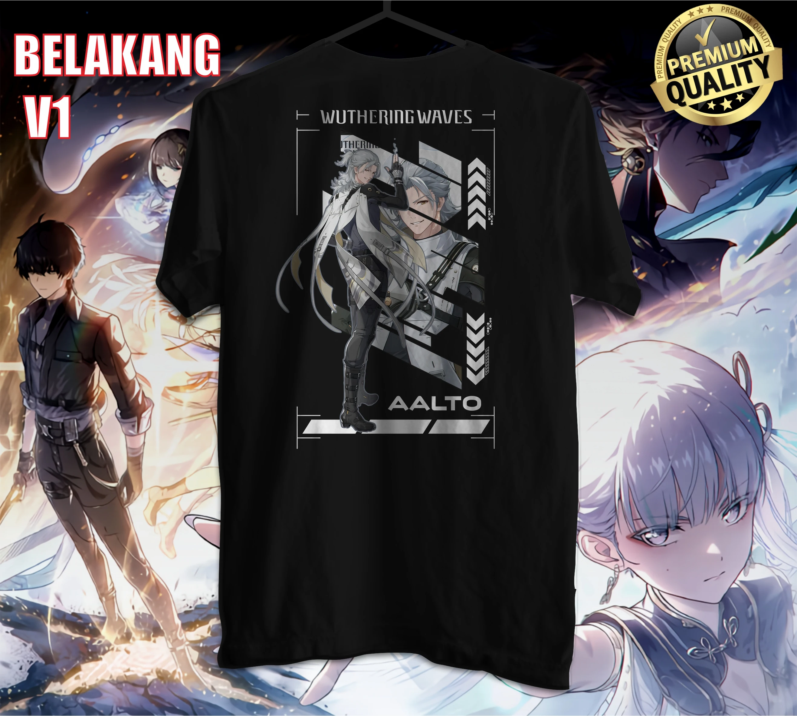 Футболка Kaos Baju, волнистые волны, Aalto Game Baizhi Calcharo Jianxin JiYan Yinlin Rover WW Game, волнистые волны
Футболка Kaos Baju, волнистые волны, Aalto Game Baizhi Calcharo Jianxin JiYan Yinlin Rover WW Game, волнистые волны