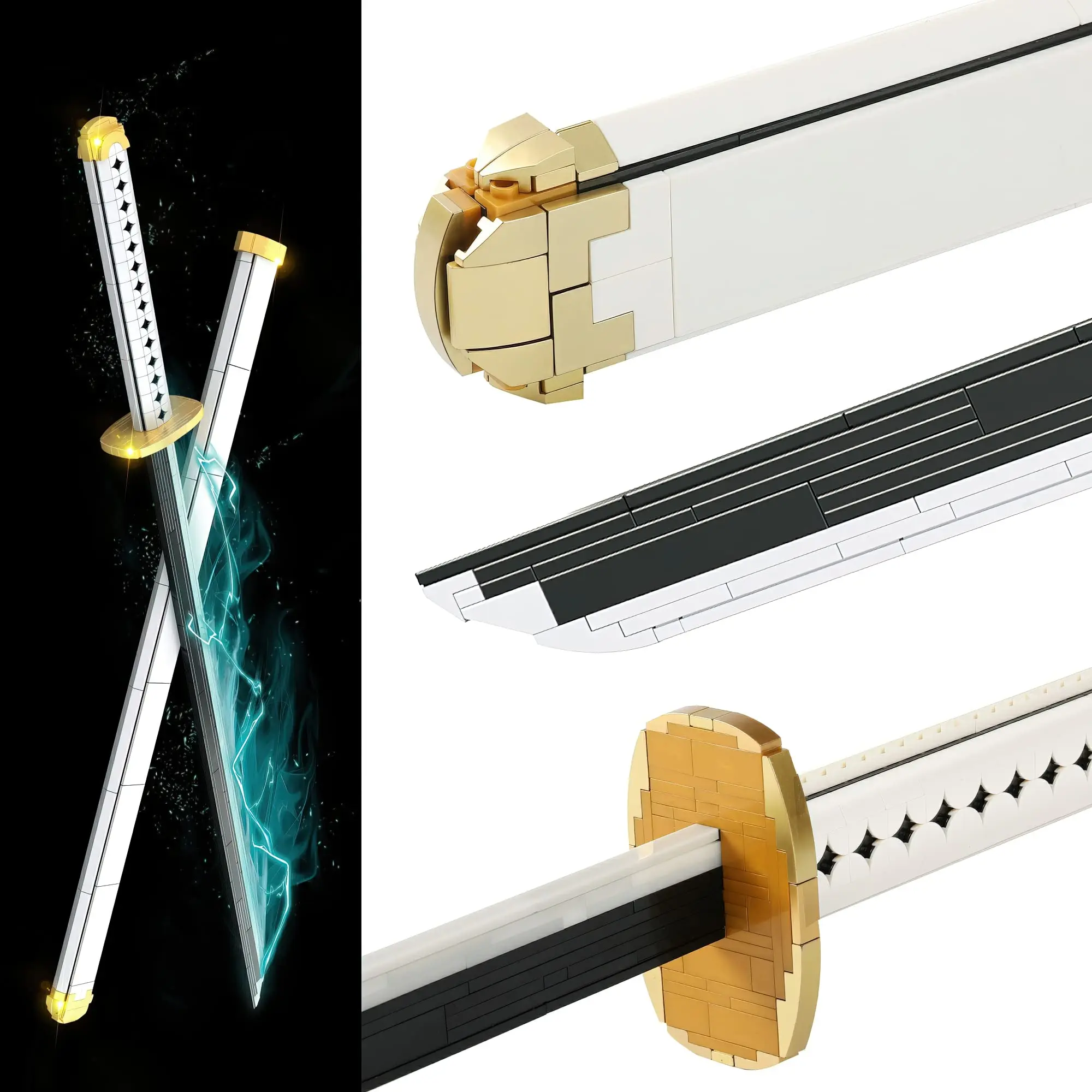806PCS Cosplay Anime Swords Building Blocks Kit Ichimonji Yamato Sword Model Samurai Katana Toys for Aldult Luminous 806PCS Cosplay Anime Swords Building Blocks Kit Ichimonji Yamato Sword Model Samurai Katana Toys for Aldult Luminous