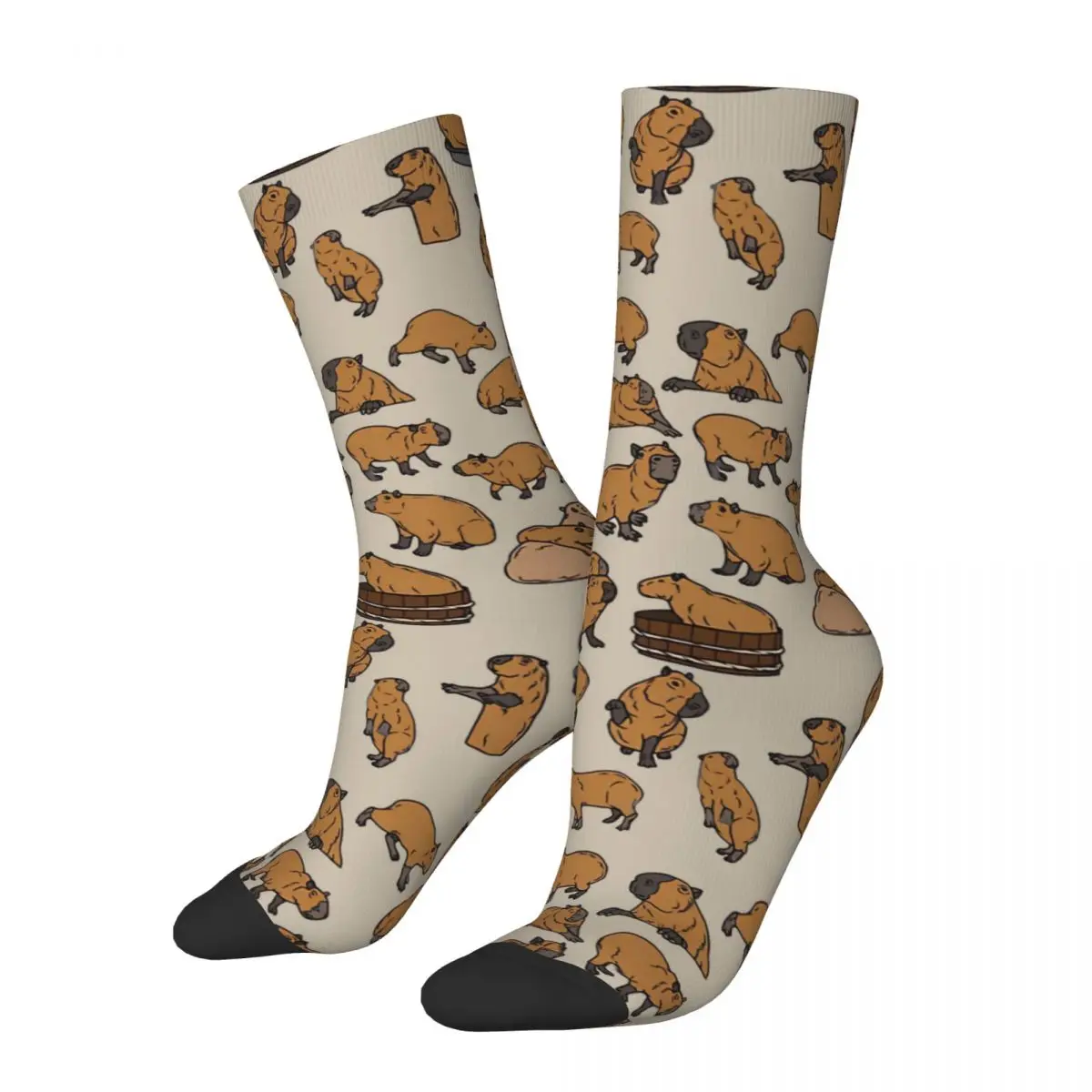 Happy Men's Socks Never Enough Capybaras Vintage Capybara Guinea Pig Street Style Novelty Crew Sock Gift Pattern Printed
Happy Men's Socks Never Enough Capybaras Vintage Capybara Guinea Pig Street Style Novelty Crew Sock Gift Pattern Printed