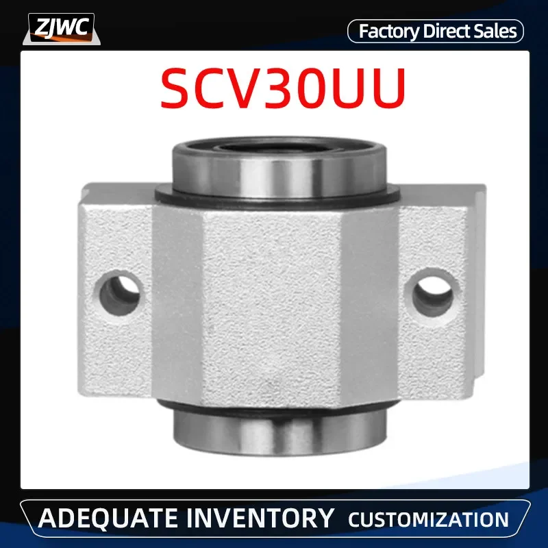 

1PC Ball Bearing Rodamientos SCV30UU SCV30 SC30VUU Linear Bearing Block Diy Slide Units Cnc Router