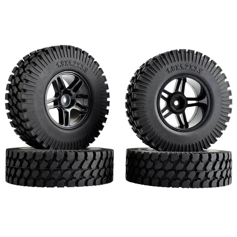 

RC 905-T133 Plastic Wheel & 1.9inch Rubber 98mm Tires 4P For HSP 1:10 Climbing Car