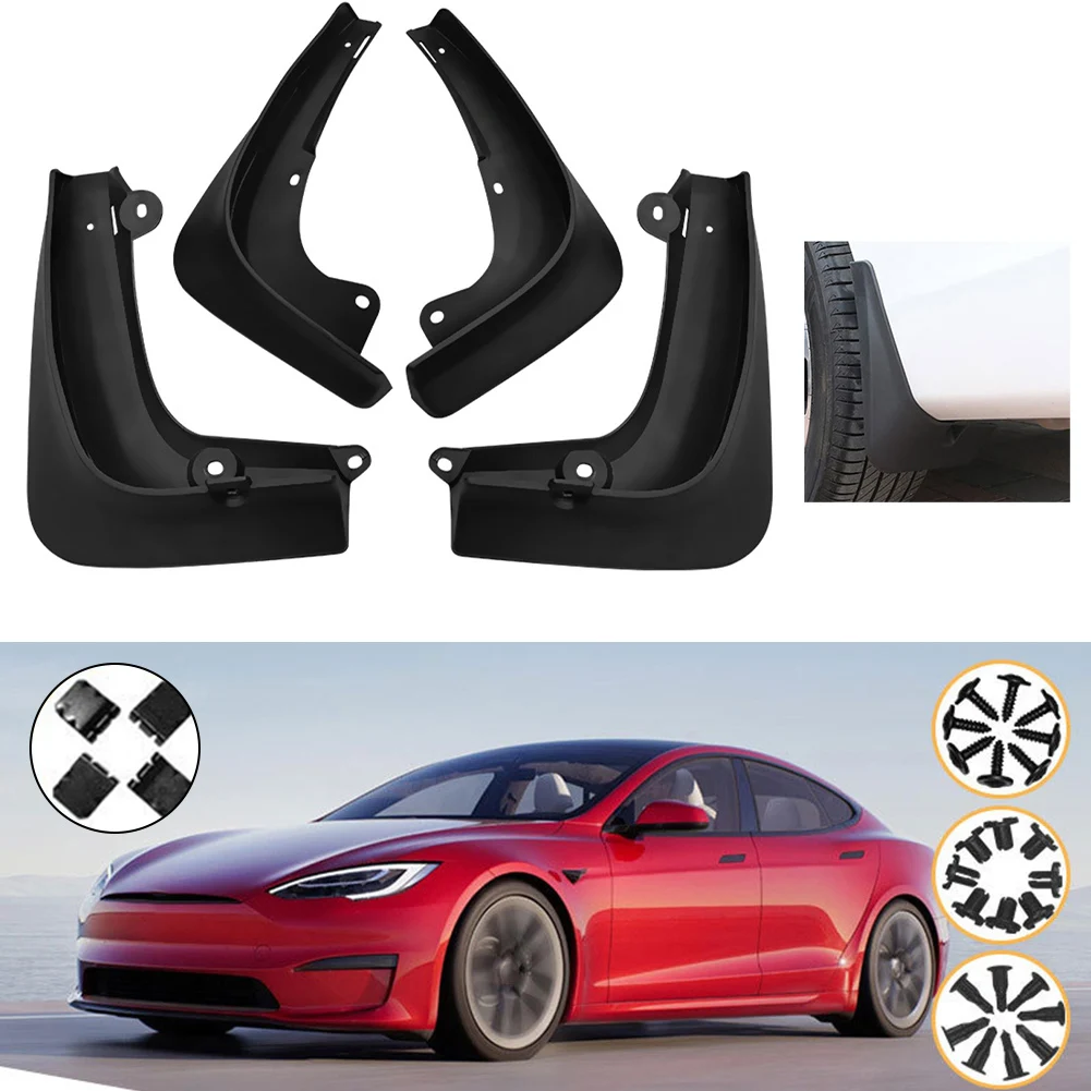 420G ABS Black MudFlaps For Tesla Model S 2014-2020 Mud Flaps Splash Guard Mudguards Accessories For Vehicles
420G ABS Black MudFlaps For Tesla Model S 2014-2020 Mud Flaps Splash Guard Mudguards Accessories For Vehicles