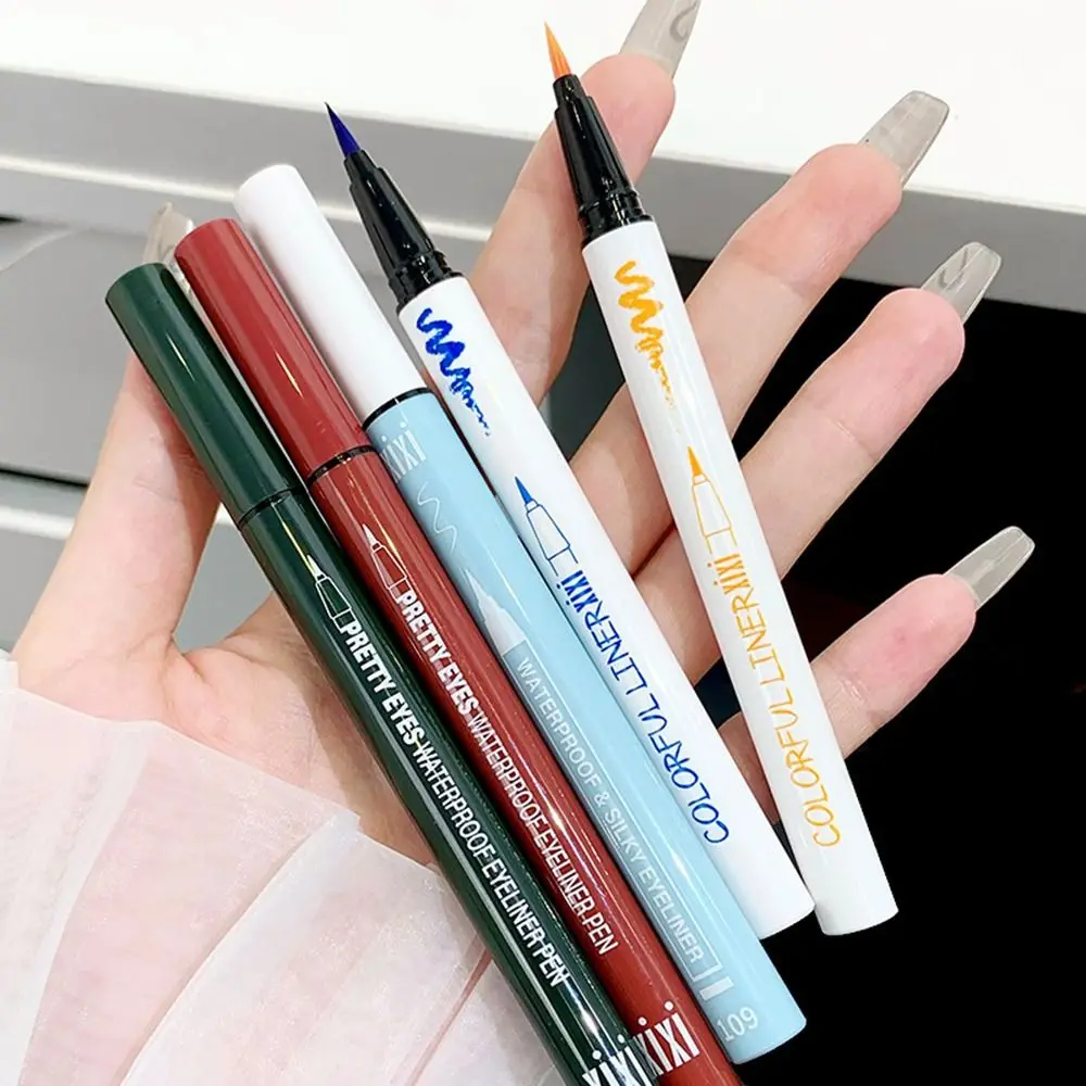 

GAM-BELLE Waterproof Long Lasting Black Eyeliner Pencil Fast Dry Not Blooming Charm Eye Liner Pen Liquid Pigments Makeup Tool