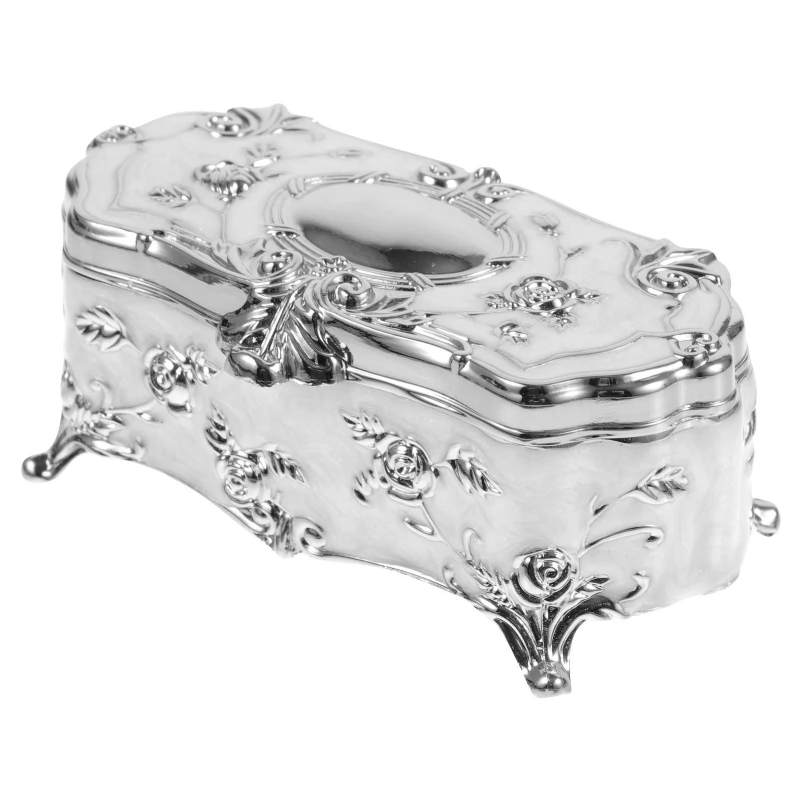 Vintage Embossed Flower Jewelry Box Wear-resistant Alloy Trinket Box Exquisite Storage Case
Vintage Embossed Flower Jewelry Box Wear-resistant Alloy Trinket Box Exquisite Storage Case