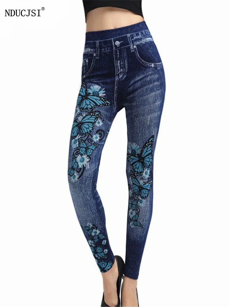 NDUCJSI Female 2022 New Disign Hot Sale Sexy Gym Leggins Butterfly Pritned Pencil Pants Faux Denim Leggings High Waist Elastic
NDUCJSI Female 2022 New Disign Hot Sale Sexy Gym Leggins Butterfly Pritned Pencil Pants Faux Denim Leggings High Waist Elastic