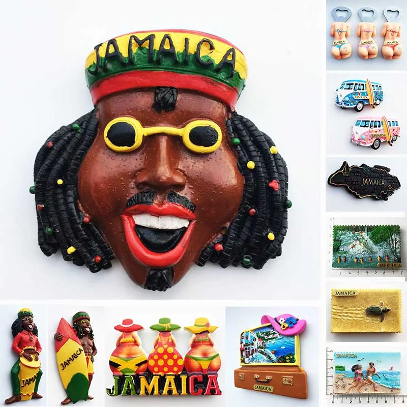 

Jamaica Tourist Souvenirs fridge magnets Magnetic Refrigerator Stickers hot girl bottle opener 3d Stereo home decoration Crafts