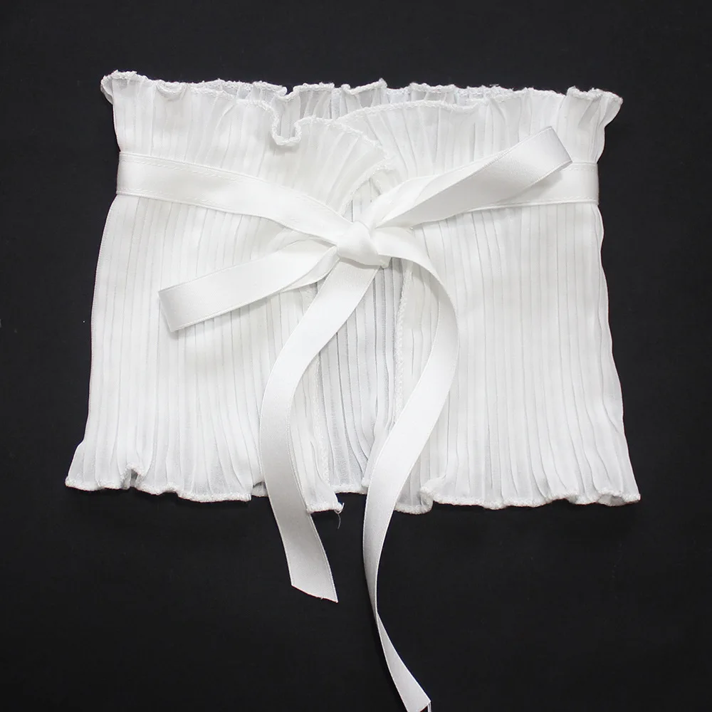 Elegant Bowknots Ruffles Stand Fake Collar Women Blouse Tops Shoulder Collar Detachable Shirt False Collar Clothes Accessories
Elegant Bowknots Ruffles Stand Fake Collar Women Blouse Tops Shoulder Collar Detachable Shirt False Collar Clothes Accessories