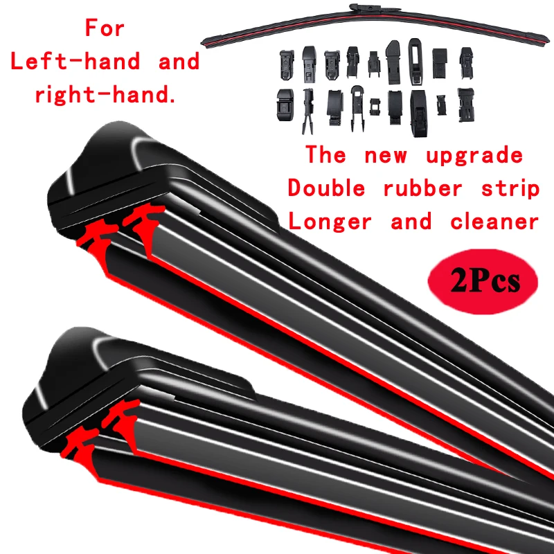 

2x for Renault Grand Modus 2004~2012 Windshield Windscreen Car Wiper Blade Front Boneless Frameless Rubber Cleaning Replacement