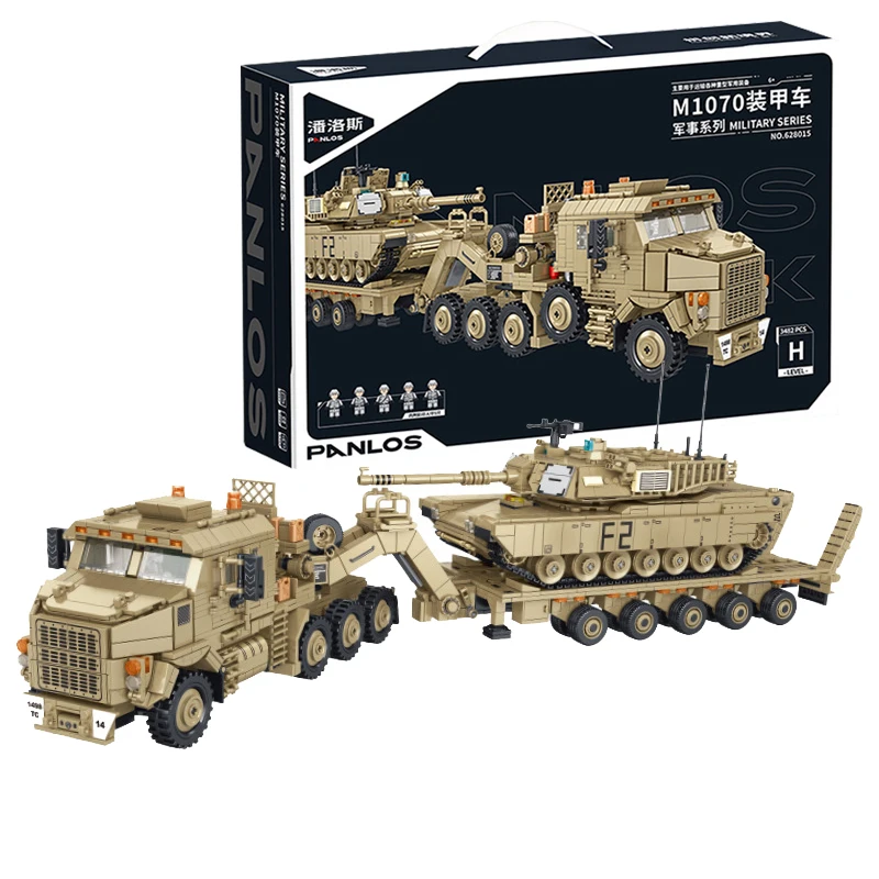 PANLOS Military M1070 Armored Vehicle Building Blocks Model MOC Technical Tank Transport Car Bricks Toys for Children Gift Set
PANLOS Military M1070 Armored Vehicle Building Blocks Model MOC Technical Tank Transport Car Bricks Toys for Children Gift Set