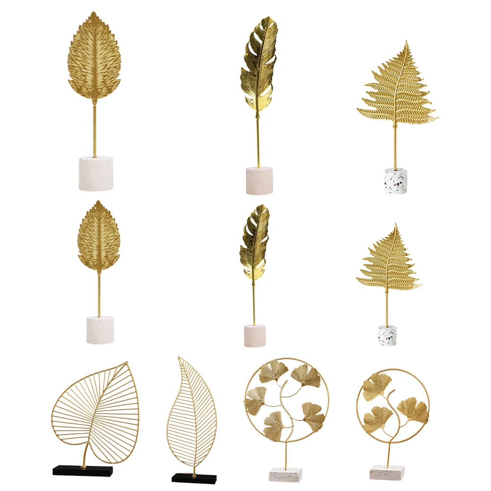 Modern Leaf Sculpture Creative Art Statue Metal Figurines Flowers Leaf Ornaments Home Office Cafes Room Desktop Decoration
Modern Leaf Sculpture Creative Art Statue Metal Figurines Flowers Leaf Ornaments Home Office Cafes Room Desktop Decoration
