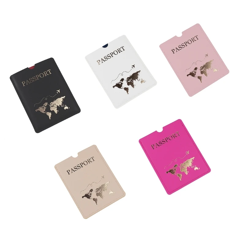 

Convenient Simple Plane PU Passport Cover Stylish Credit Card Holder for Adventurers Couples Wedding Gift