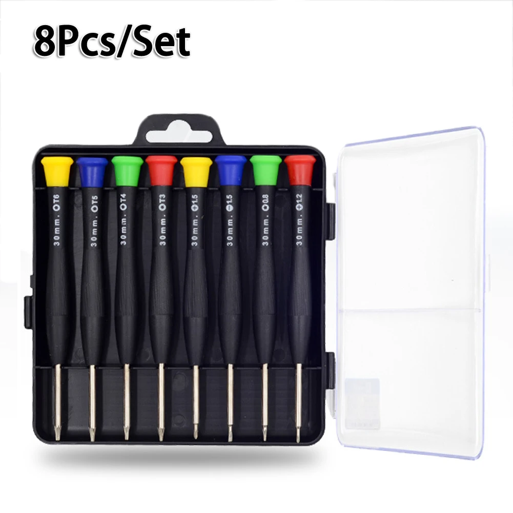 8pcs Precision Torx Cross Screwdriver T3 T4 T5 T 6 PH000 SL1.5 For Eyeglass Jewelry Watch Clocks Repair Hand Tools
8pcs Precision Torx Cross Screwdriver T3 T4 T5 T 6 PH000 SL1.5 For Eyeglass Jewelry Watch Clocks Repair Hand Tools