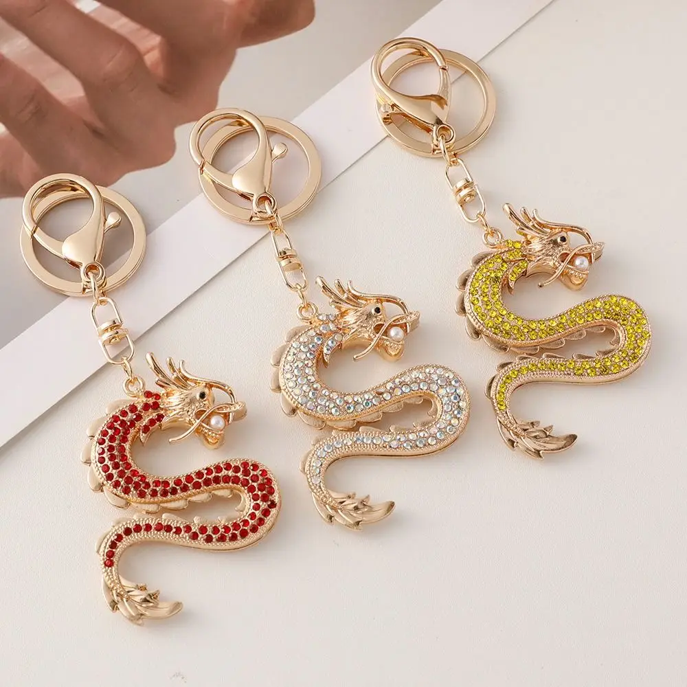 Zodiac Dragon Keychain Metal Chinese Dragon Hanging Ornament with Rhinestones 3D Cartoon Car Keyrings 2024 New Year Gifts
Zodiac Dragon Keychain Metal Chinese Dragon Hanging Ornament with Rhinestones 3D Cartoon Car Keyrings 2024 New Year Gifts