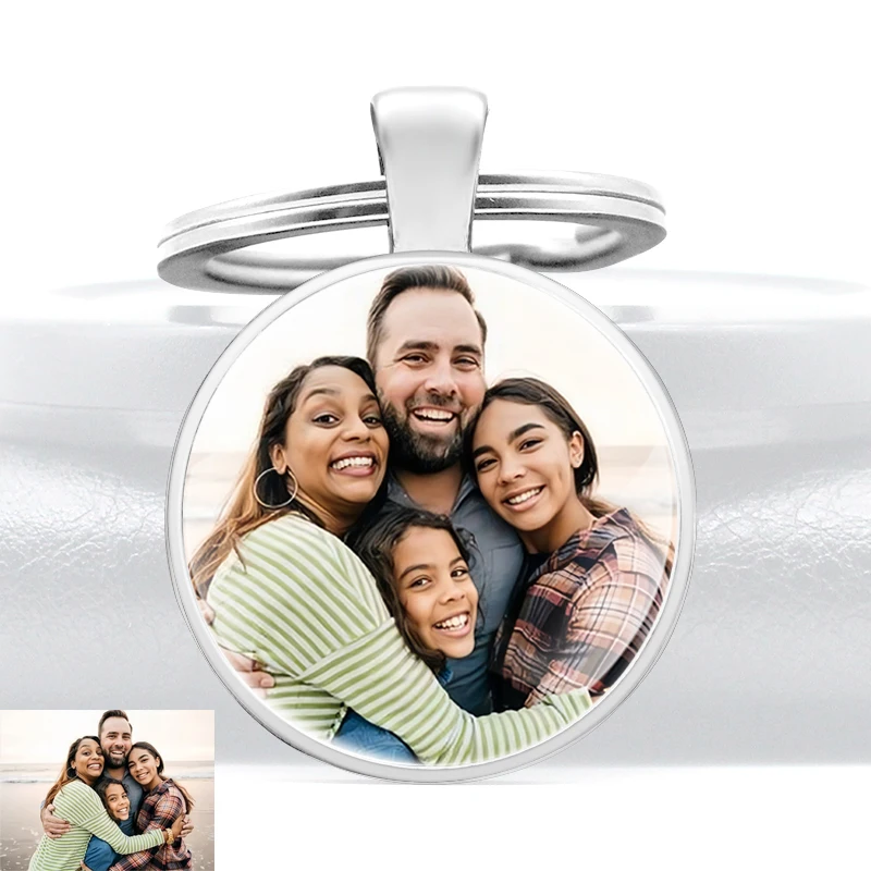 

Personalized Custom Metal Pendant Key Chain，Fashion Men Women DIY Your Own Design Key Ring ,Photo Custom Jewelry Gifts Keychains