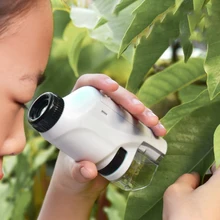 60X-120X Handheld Children's Microscope Battery Operated Kids Toy with LED Light Phone Adapter Mini Microscope STEM Toy Kid Gift
60X-120X Handheld Children's Microscope Battery Operated Kids Toy with LED Light Phone Adapter Mini Microscope STEM Toy Kid Gift