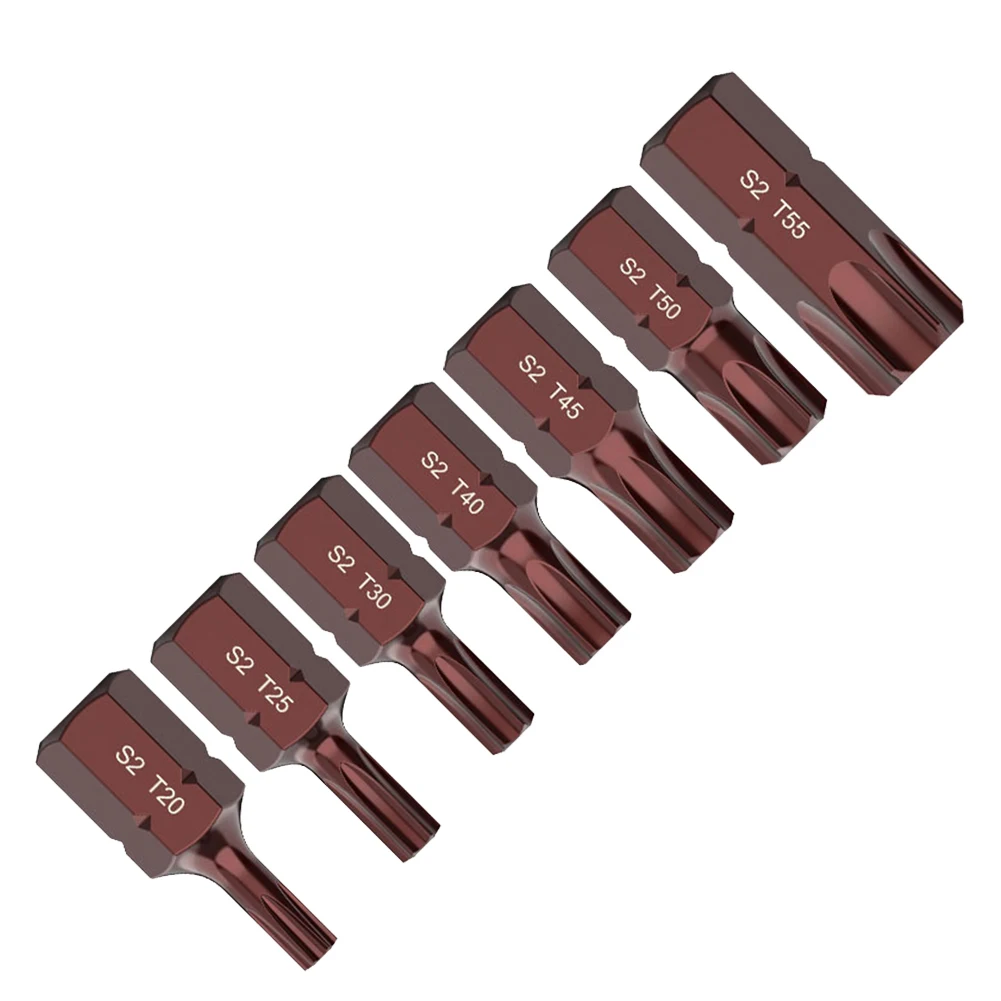 Alloy Steel Screwdriver Bits High Precision High Quality Screwdriver Head Star Screwdriver 7pcs T20-T25 Bit 10mm
Alloy Steel Screwdriver Bits High Precision High Quality Screwdriver Head Star Screwdriver 7pcs T20-T25 Bit 10mm