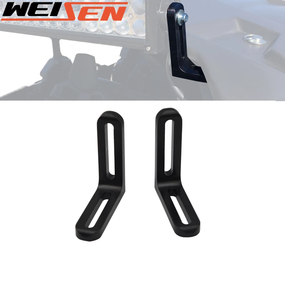 

For Can Am 2017- 2023 Maverick / Max X3 X RS DS MR Turbo Upper Roof 40" LED Light Bar Mount Brackets Steel UTV Accessories