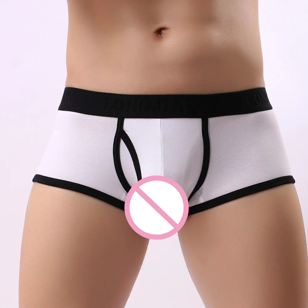 

Mens Cotton Boxers Elastic Penis Pouch Boxershorts Briefs Seamless Breathable Thongs G-String Panty Soft Arrow Panties Underwear