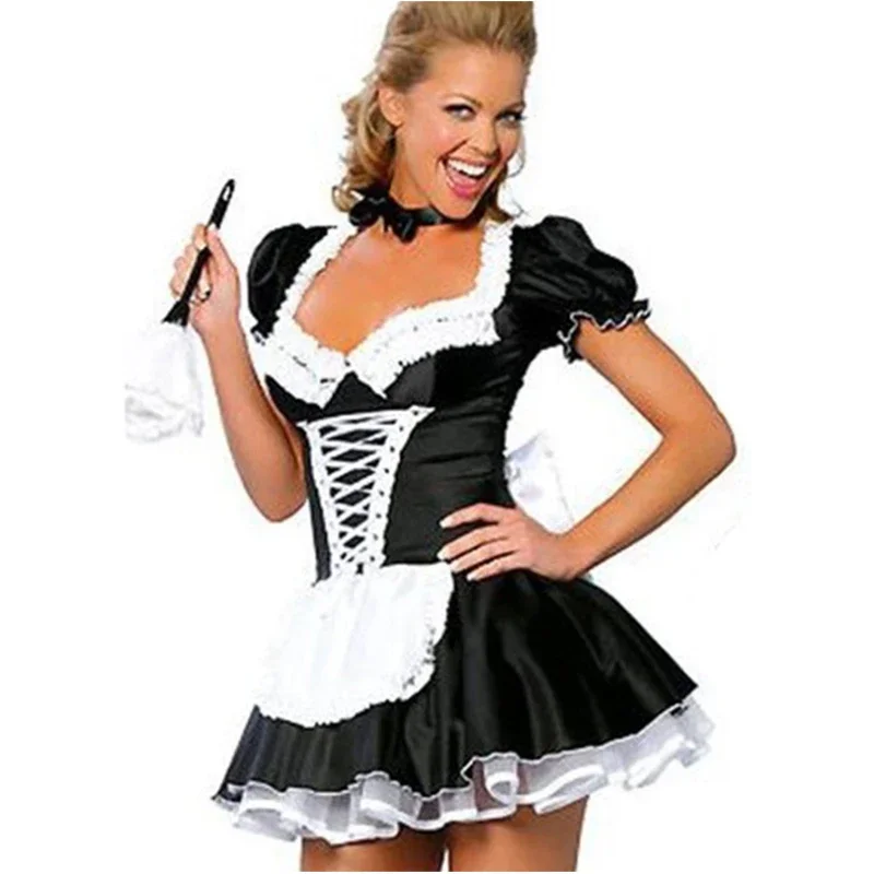 6XL classic sexy French maid erotic costume VALENTINE'S Day gift Cosplay Carnival Halloween fancy party dress
6XL classic sexy French maid erotic costume VALENTINE'S Day gift Cosplay Carnival Halloween fancy party dress