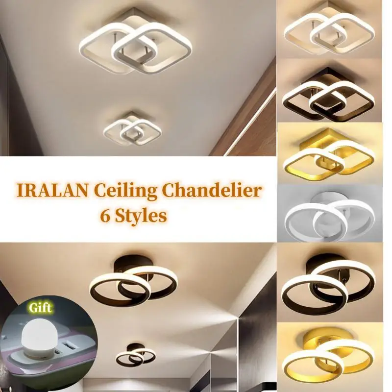 

IRALAN Ceiling Chandelier Led Corridor Ceiling Lamp For Kitchen Bedroom Living Balcony Aisle Lamp Home Decor Foyer Track Lights