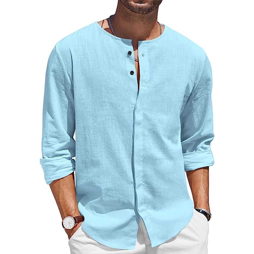 Fashion High Quality Top Shirt Blouse Button Casual Long Sleeve Male Polyester Regular Solid Color Top For Men
Fashion High Quality Top Shirt Blouse Button Casual Long Sleeve Male Polyester Regular Solid Color Top For Men