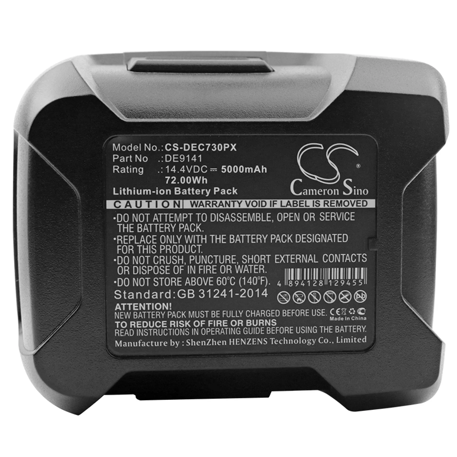 CS Battery for DeWalt DE9141 DC733K2 DC731KA DC735KA DCD930B2 DCD935B2 DC832KL DW941K DC730KA DC830KB DW918 WURTH BS 14-A Combi
CS Battery for DeWalt DE9141 DC733K2 DC731KA DC735KA DCD930B2 DCD935B2 DC832KL DW941K DC730KA DC830KB DW918 WURTH BS 14-A Combi