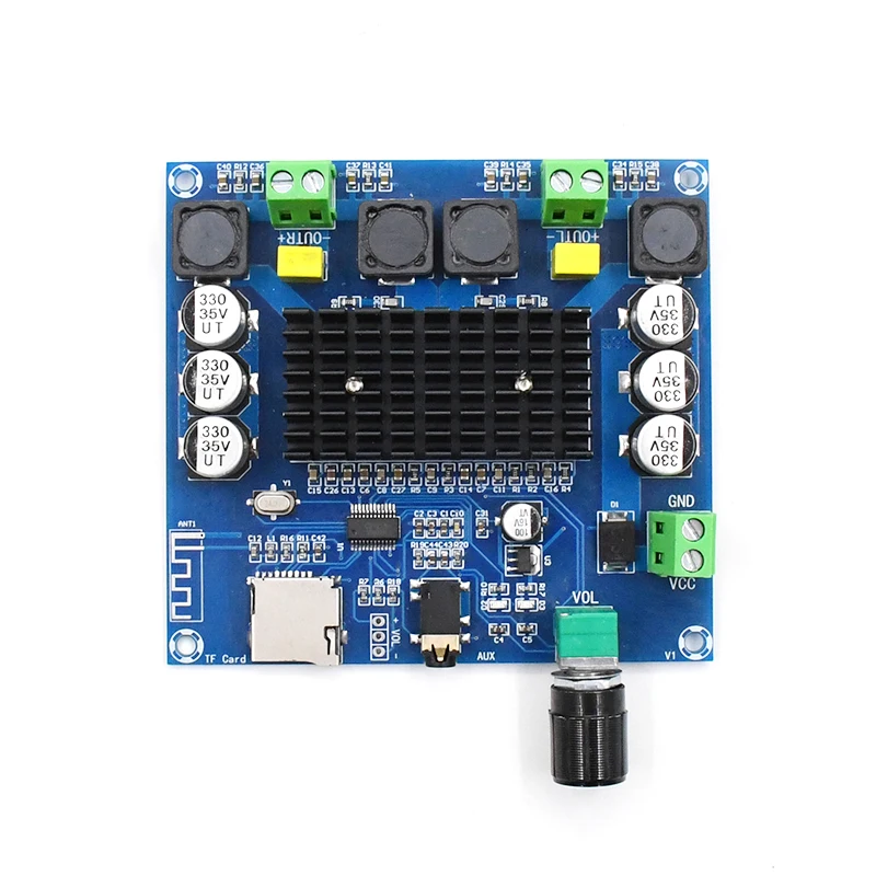 2*100 Вт TDA7498 Bluetooth 5,0 плата цифрового усилителя звука двухканальный стерео усилитель класса D Aux декодированный FLAC/APE/MP3/WMA/WAV Новый
2*100 Вт TDA7498 Bluetooth 5,0 плата цифрового усилителя звука двухканальный стерео усилитель класса D Aux декодированный FLAC/APE/MP3/WMA/WAV Новый