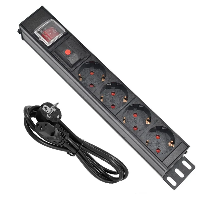 Немецкая розетка PDU Блок питания Распределительный Блок шкаф 4AC переключатель из алюминиевого сплава корпус C14 защита от перегрузки интерфейса
Немецкая розетка PDU Блок питания Распределительный Блок шкаф 4AC переключатель из алюминиевого сплава корпус C14 защита от перегрузки интерфейса