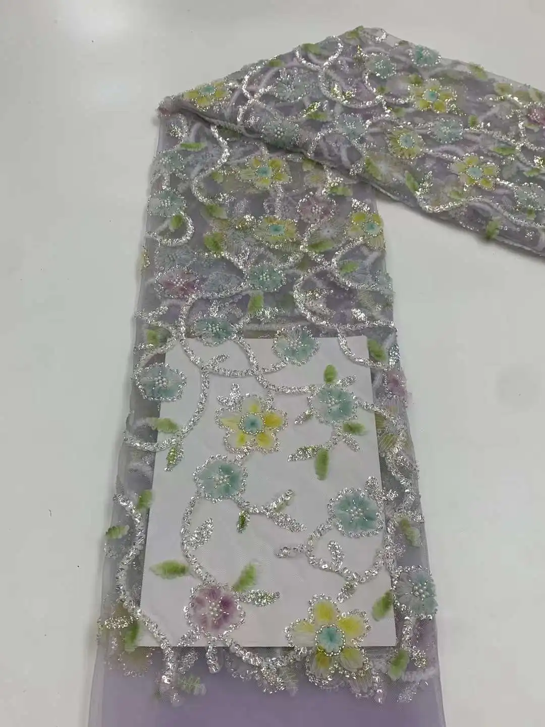 Latest African Lace Fabric 2023 High Quality 3D Beads Sequins Groom Embroidery For Women Wedding Party Dress Mesh Fabric 5 Yards
Latest African Lace Fabric 2023 High Quality 3D Beads Sequins Groom Embroidery For Women Wedding Party Dress Mesh Fabric 5 Yards