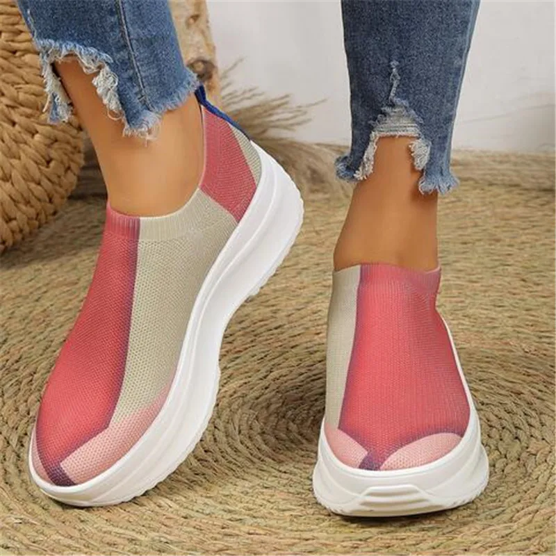 Mixed Color Breathable Mesh Sneakers Women 2023 Printed Chunky Platform Loafers Womens Shoes Plus Size Non Slip Walking Shoes 42
Mixed Color Breathable Mesh Sneakers Women 2023 Printed Chunky Platform Loafers Womens Shoes Plus Size Non Slip Walking Shoes 42