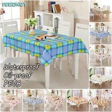 Waterproof Table Cloth Rectangular PEVA Oilcloth Decorative Desk Cover Oilproof Tablecloth Stain Tablecloths Blue Plaid Printing
Waterproof Table Cloth Rectangular PEVA Oilcloth Decorative Desk Cover Oilproof Tablecloth Stain Tablecloths Blue Plaid Printing