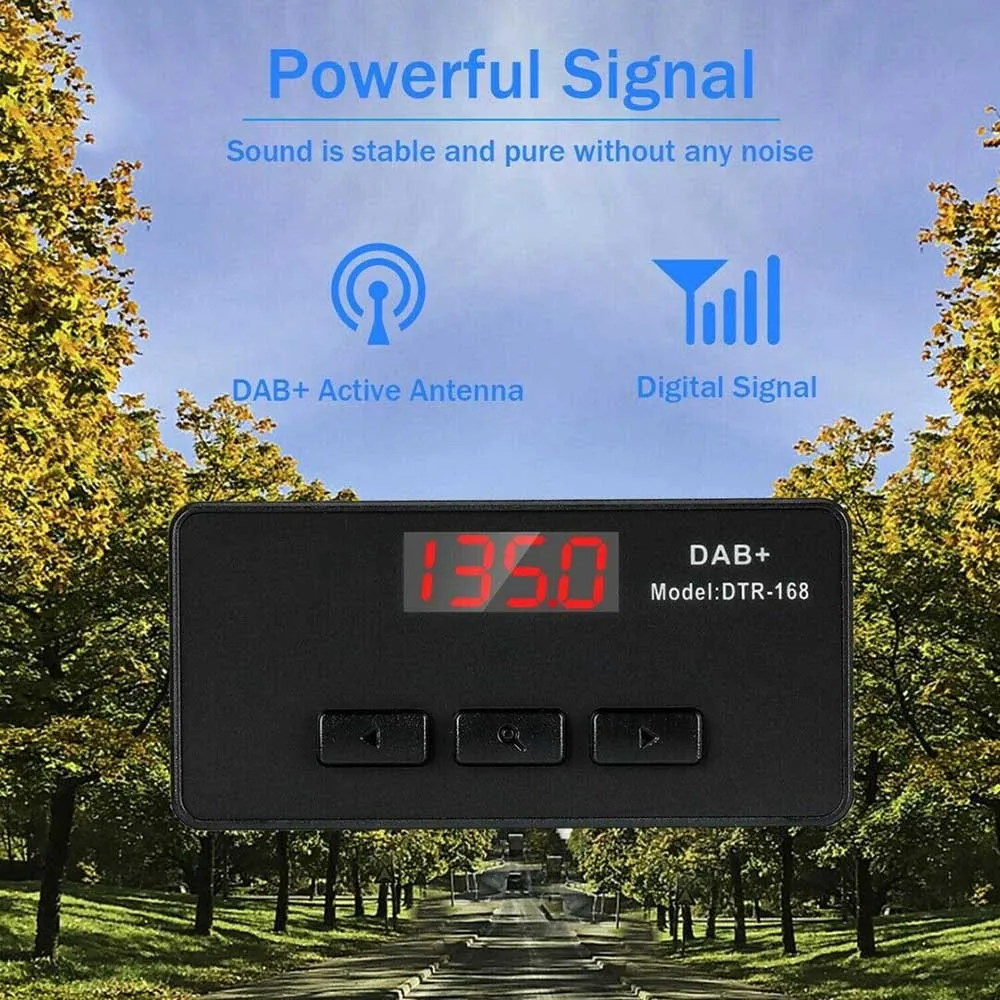 DAB + Car Radio Receiver AUX FM Transmitter Adapter + Antenna Radio New Car Radio Receiver DC5V Car Electronics Car Audio Radio
DAB + Car Radio Receiver AUX FM Transmitter Adapter + Antenna Radio New Car Radio Receiver DC5V Car Electronics Car Audio Radio