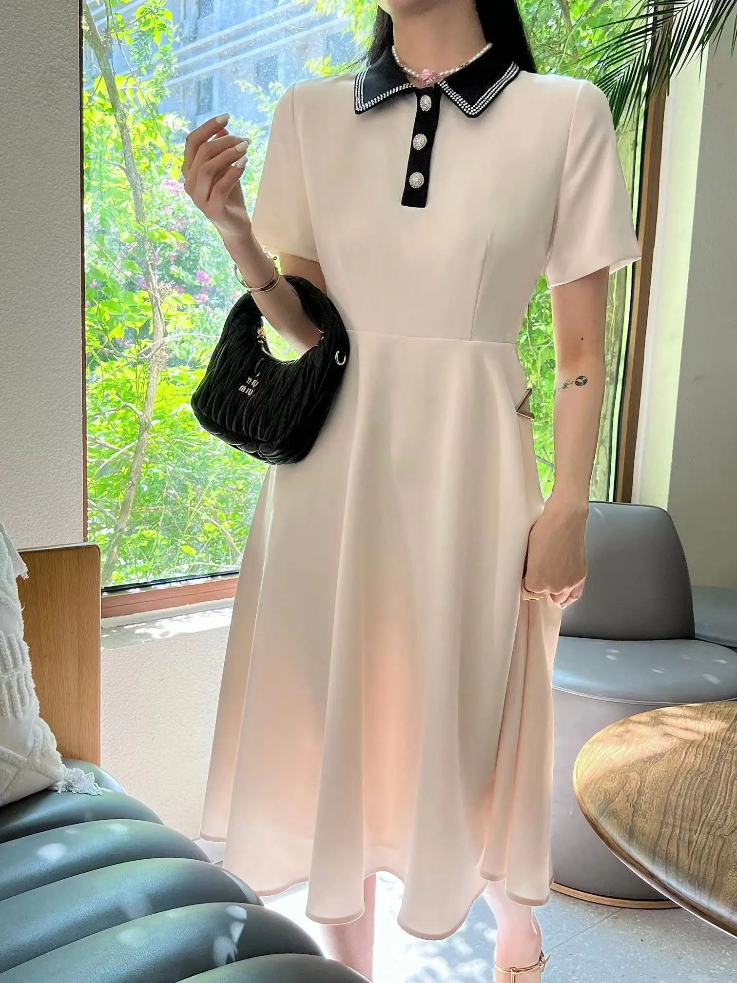 qs0634 High quality New Fashion Women 2024 spring Dress Luxury European Design party style dress
qs0634 High quality New Fashion Women 2024 spring Dress Luxury European Design party style dress