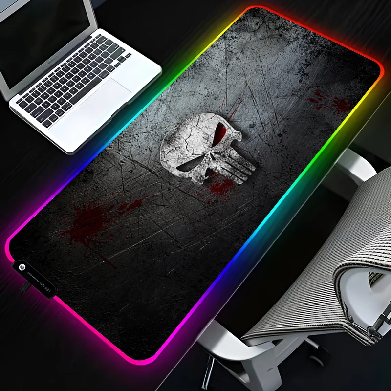 Marvel Punisher logo LED Mouse Pad Large Game RGB Mousepad Computer Keyboard Office Desk Pad Laptop Desktop Accessories Non Slip
Marvel Punisher logo LED Mouse Pad Large Game RGB Mousepad Computer Keyboard Office Desk Pad Laptop Desktop Accessories Non Slip