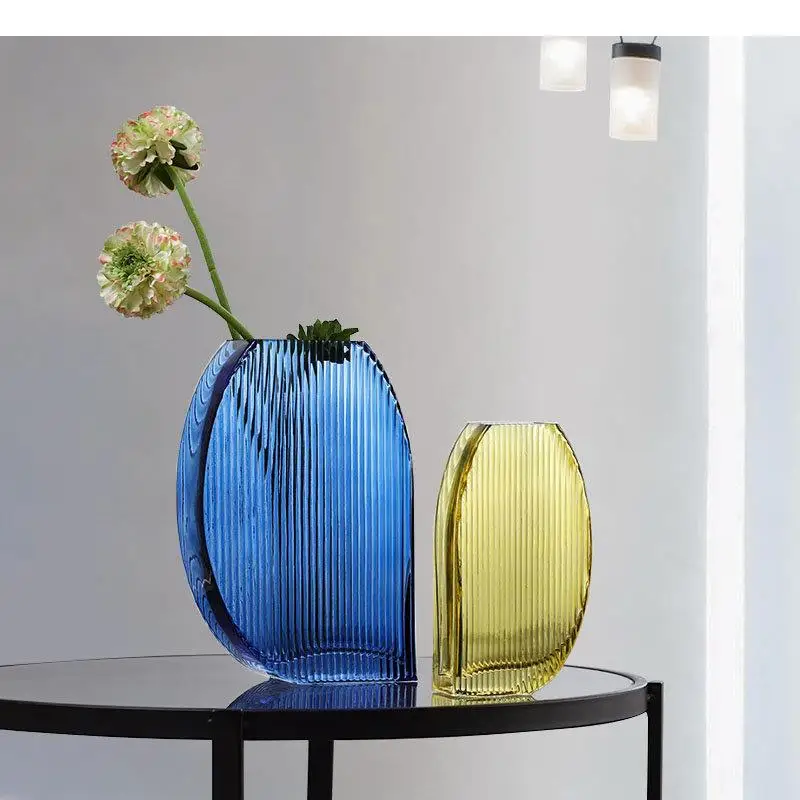 Transparent Vertical Grain Glass Vase Desk Decoration Floral Vases Modern Decor Flower Pots Decorative Flower Arrangement
Transparent Vertical Grain Glass Vase Desk Decoration Floral Vases Modern Decor Flower Pots Decorative Flower Arrangement