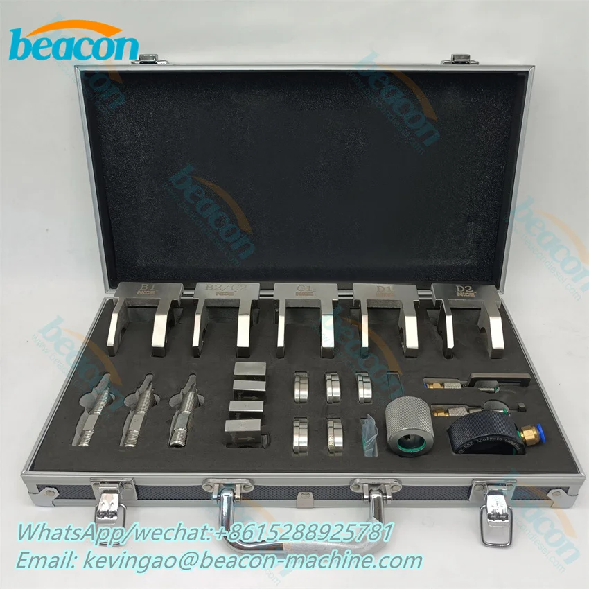 

LT Common Rail Diesel Test Bench Injector Universal Gripper Oil Inlet And Oil Return Tool Kit For Bosch Denso Cummins
