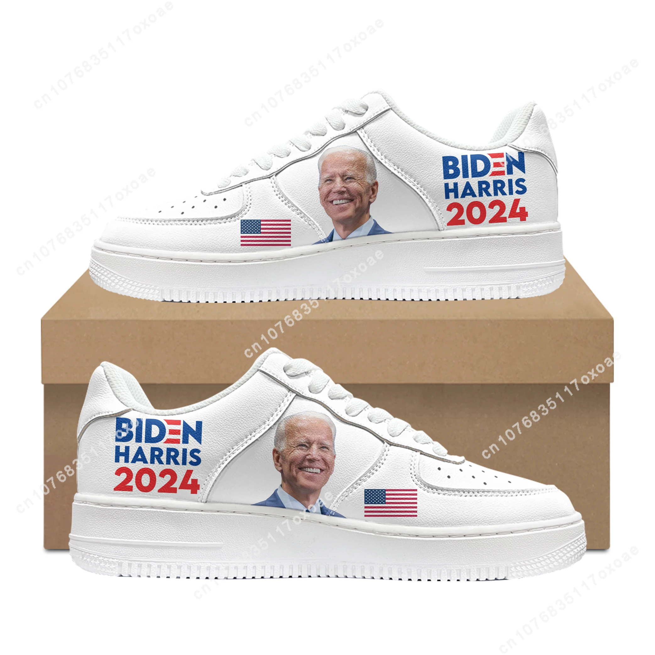 

2024 Biden American Presidential Election Air Basketball Mens Womens Sports High Quality Flats Force Sneakers Custom Shoe