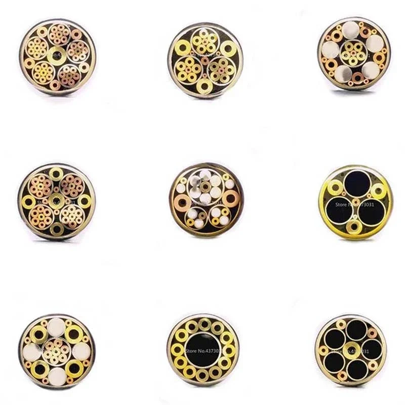 

New 17 Kinds Design 8mm Mosaic Pin Rivets for DIY Knife Handle Screw Decorate Exquisite Style Knife Handle Tool Rivet Length 9cm