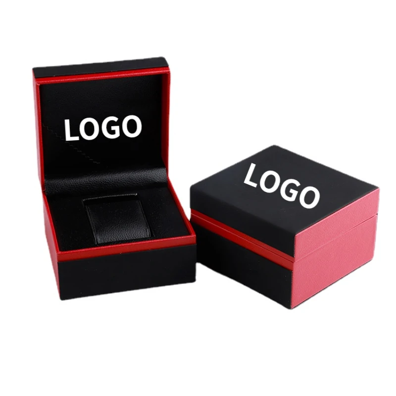 PU Leather Square Watch Storage Box Provides Free Logo Carving Service Personalized Logo Customization Red and Black Watch Case
PU Leather Square Watch Storage Box Provides Free Logo Carving Service Personalized Logo Customization Red and Black Watch Case