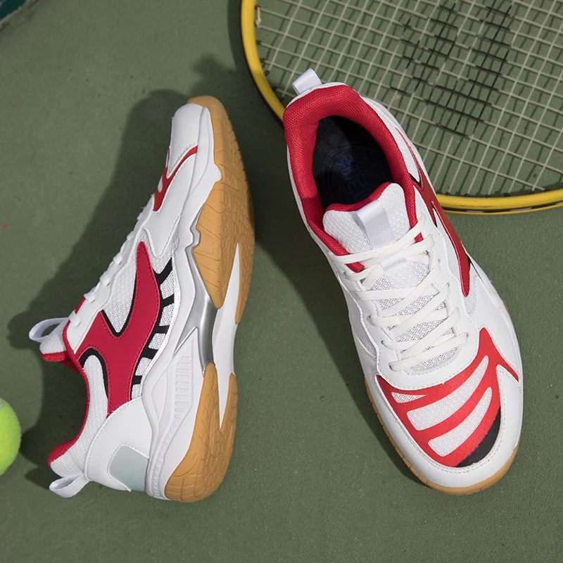 Professional Men Badminton Trainers Large Size Boys Students Volleyball Athletic Sneakers Women Table Tennis Training Shoes A997
Professional Men Badminton Trainers Large Size Boys Students Volleyball Athletic Sneakers Women Table Tennis Training Shoes A997